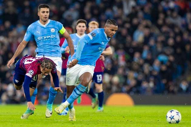 Manchester City v RB Leipzig: Group G - UEFA Champions League 2023 24 Manuel Akanji 25 of Manchester City is in action during the UEFA Champions League, Group G match between Manchester City and RB Leipzig at the Etihad Stadium in Manchester, on November 28, 2023. Manchester Manchester United, ManU Kingdom  Copyright: xMIxNewsx originalFilename:fletcher-manchest231128_nphVO.jpg