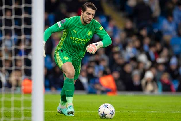 Manchester City v RB Leipzig: Group G - UEFA Champions League 2023 24 Stefan Ortega 18 (GK) of Manchester City is playing during the UEFA Champions League, Group G match between Manchester City and RB Leipzig at the Etihad Stadium in Manchester, on November 28, 2023. Manchester Manchester United, ManU Kingdom  Copyright: xMIxNewsx originalFilename:fletcher-manchest231128_npVge.jpg