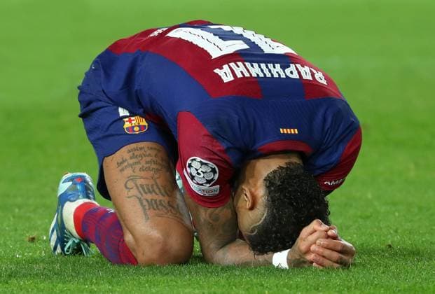 FC Barcelona, Barca v FC Porto: Group H - UEFA Champions League 2023 24 Raphinha Dias is playing in the match between FC Barcelona and FC Porto, corresponding to week 5 of the group stage of the UEFA Champions League, at the Olympic Stadium Lluis Companys in Barcelona, Spain, on November 28, 2023. Barcelona Barcelona Spain  Copyright: xUrbanandsportx originalFilename:urbanandsport-fcbarcel231128_npKQ5.jpg