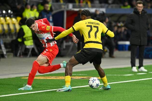 Kosta Nedeljkovic, FK, re Joel Monteiro, YB, BSC Young Boys FK Red Star Belgrade, Champions League, Football, 28 11 2023
