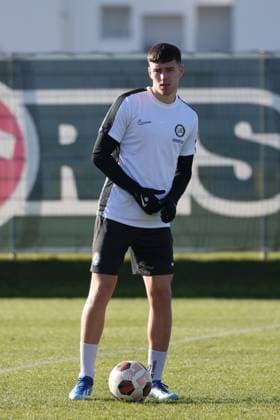 SOCCER - UEFA EL, Sturm vs Czestochowa GRAZ,AUSTRIA,29.NOV.23 - SOCCER - UEFA, group stage, SK Sturm Graz vs Rakow Czestochowa, preview, training Sturm. Image shows Max Johnston (Sturm).  GEPAxpictures xChrisxBauer