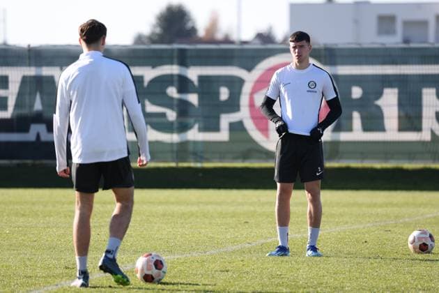 SOCCER - UEFA EL, Sturm vs Czestochowa GRAZ,AUSTRIA,29.NOV.23 - SOCCER - UEFA, group stage, SK Sturm Graz vs Rakow Czestochowa, preview, training Sturm. Image shows Max Johnston (Sturm).  GEPAxpictures xChrisxBauer