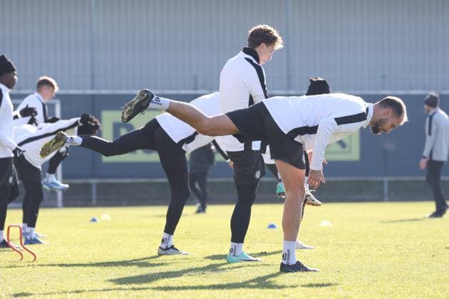 SOCCER - UEFA EL, Sturm vs Czestochowa GRAZ,AUSTRIA,29.NOV.23 - SOCCER - UEFA, group stage, SK Sturm Graz vs Rakow Czestochowa, preview, training Sturm. Image shows Jon Gorenc-Stankovic (Sturm).  GEPAxpictures xChrisxBauer