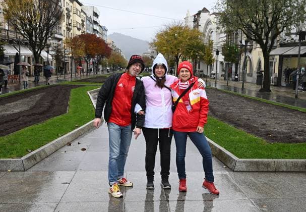 Football, Men, Season 2023 2024, UEFA Champions League Group C, Matchday 5 , SC Sporting Braga 1 FC Union Berlin, Union fans in the city center of Braga, 29 11 2023, Copyright: xMatthiasxKochx