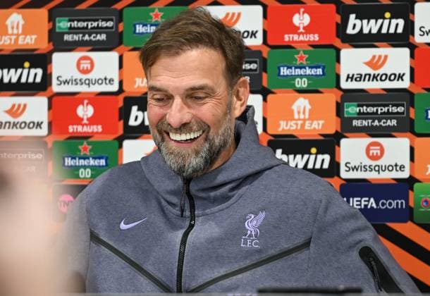 SOCCER - UEFA EL, Liverpool vs LASK LIVERPOOL,ENGLAND,29.NOV.23 - SOCCER - UEFA Europa League, group stage, Liverpool FC vs Linzer ASK, preview, press conference, PK, Pressekonferenz Liverpool. Image shows head coach Juergen Klopp (Liverpool).  GEPAxpictures xAvnixRetkoceri