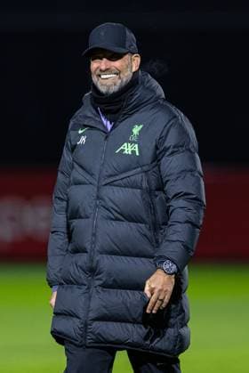 Football - UEFA Europa League - Group E - Liverpool FC v LASK - MD-1 LIVERPOOL, ENGLAND - Wednesday, November 29, 2023: Liverpool s manager Jürgen Klopp during a training session at the AXA Training Centre ahead of the UEFA Europa League Group E match between Liverpool FC and LASK. (Photo by David Rawcliffe Propaganda) LIVERPOOL AXA Training Centre MERSEYSIDE ENGLAND  Copyright: xDavidxRawcliffex P2023-11-29-Liverpool_LASK_MD-1-29