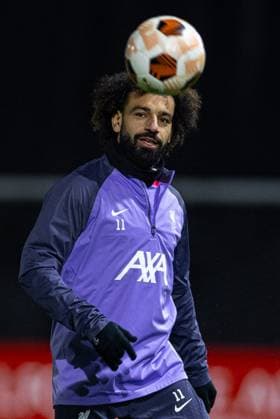 Football - UEFA Europa League - Group E - Liverpool FC v LASK - MD-1 LIVERPOOL, ENGLAND - Wednesday, November 29, 2023: Liverpool s Mohamed Salah during a training session at the AXA Training Centre ahead of the UEFA Europa League Group E match between Liverpool FC and LASK. (Photo by David Rawcliffe Propaganda) LIVERPOOL AXA Training Centre MERSEYSIDE ENGLAND  Copyright: xDavidxRawcliffex P2023-11-29-Liverpool_LASK_MD-1-46