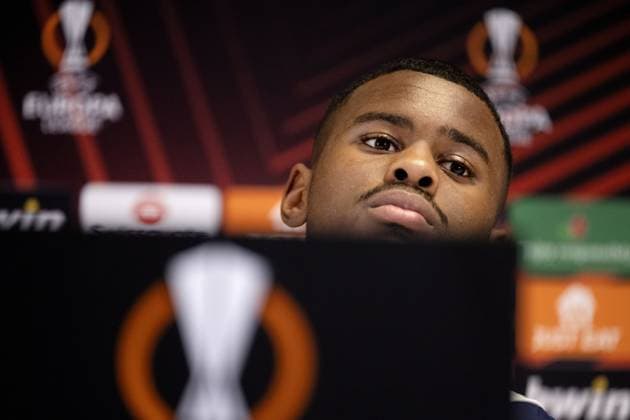 MARSEILLE - Jorrel Hato of Ajax during the MD-1 press conference, PK, Pressekonferenz ahead of the UEFA Europa League group B match against Olympique Marseille at Stade de Marseille on November 29, 2023 in Marseille, France. ANP OLAF KRAAK UEFA Europa League 2023 24 2023 2024 xVIxANPxSportx xxANPxIVx 485043132 originalFilename: 485043132.jpg