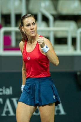 Andorra Open 2023 Andorra La Vella, Andorra : 2023 November 29 : Nuria PARRIZAS DIAZ of Spain in action against Alize Cornet of France during the Round of 16 of the Creand Andorra Open Women s Tennis Association WTA, Tennis Damen 2023 tennis tournament at the Poliesportiu d Andorra in Andorra La Vella, Andorra on Novemeber 29, 2023.  Copyright: xMartinxSilvaxCosentinox originalFilename:silvacosentino-nuriapar231129_np7Zw.jpg