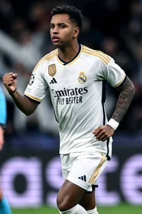 Mg Madrid (Spagna) 29 11 2023 - Champions League Real Madrid-Napoli foto Matteo Gribaudi Image nella foto: esultanza gol Rodrygo 