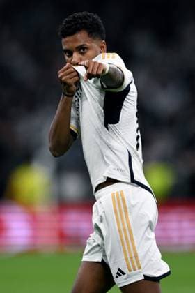 Mg Madrid (Spagna) 29 11 2023 - Champions League Real Madrid-Napoli foto Matteo Gribaudi Image nella foto: esultanza gol Rodrygo 