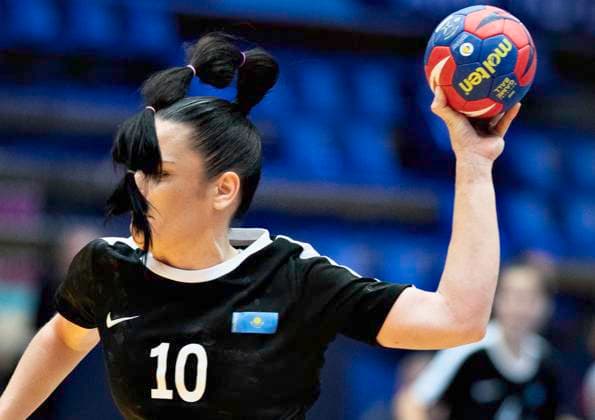 Kristina Radayeva, Kazakhstan during the IHF World Womens Handball Championship match between Spain and Kazakhstan in the preliminary Group G in Arena Nord in Frederikshavn, Denmark on Wednesday , November 29, 2023 , Frederikshavn Jylland Denmark  Copyright: HenningxBagger HenningxBaggerx spdk20231129-220020-L