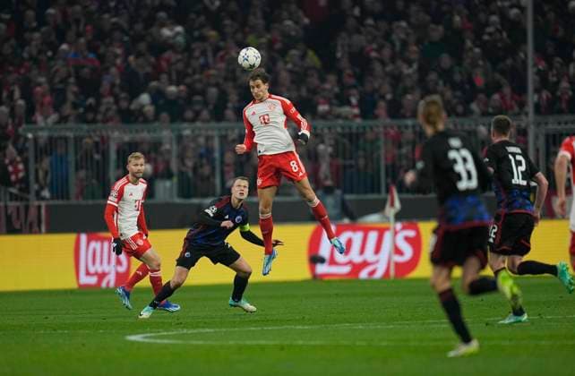 November 29 2023: Leon Goretzka (FC Bayern MoÂ¼nchen) heads during a Champions League - Group A game, Bayern Munich versus FC Copenhagen, at Allianz Arena, Munich, Germany. CSM Munich Germany - ZUMAc04_ 20231129_zma_c04_031 Copyright: xUlrikxPedersenx