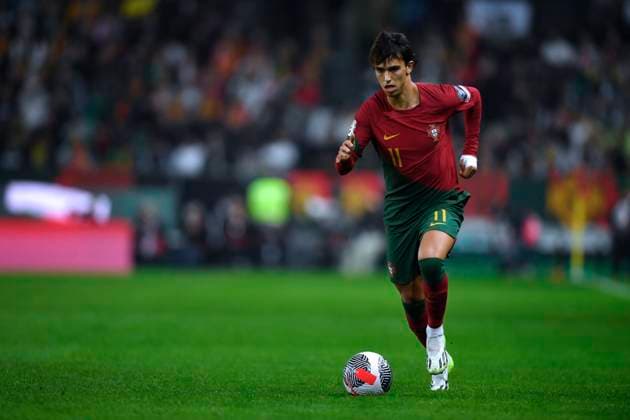 Portugal V Iceland: Group J - UEFA EURO, EM, Europameisterschaft,Fussball 2024 European Qualifiers Joao Felix of Portugal is reacting during the Group J - UEFA EURO 2024 European Qualifiers match between Portugal and Iceland at Estadio Jose Alvalade in Lisbon, Portugal, on November 19, 2023. Lisbon Portugal  Copyright: xAlexxNicodimx originalFilename:nicodim-portugal231119_npqed.jpg