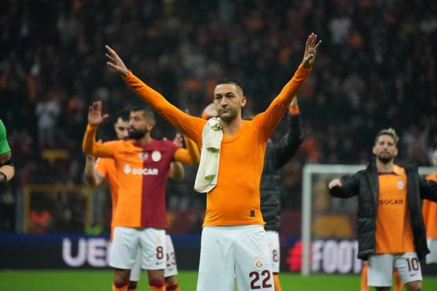 Sofiane Feghouli of Galatasaray during the UEFA Champions League match between Galatasaray A.S. and Manchester United, ManU at RAMS PARK Stadium on November 29, 2023 in Istanbul, Turkey. Istanbul Turkey Copyright: xSeskimPhotox Galatasaray-MUnited_291123 (270)