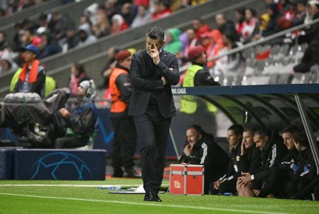Football, Men, Season 2023 2024, UEFA Champions League Group C, Matchday 5 , SC Sporting Braga 1 FC Union Berlin 1 1 , Coach Nenad Bjelica 1 FC Union Berlin , 29 11 2023, Copyright: xMatthiasxKochx