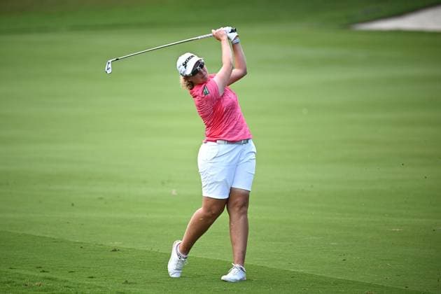 GOLF AUSTRALIAN OPEN, Ashleigh Buhai of South Africa plays a shot from the 7th fairway during Round 1 of the Women?s Australian Open 2023 at the Australian Golf Club in Sydney, Thursday, November 30, 2023. ( NO ARCHIVING, EDITORIAL USE ONLY, NO USE IN BOOKS WITHOUT CONSENT SYDNEY NEW SOUTH WALES AUSTRALIA  Copyright: xDANxHIMBRECHTSx 20231130001871794707
