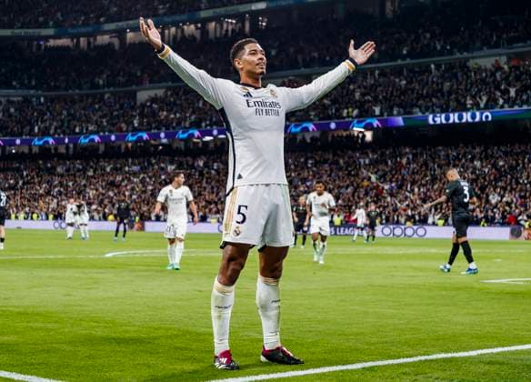 Real Madrid V SSC Napoli - UEFA Champions League Jude Bellingham of Real Madrid CF is celebrating his goal during the UEFA Champions League match between Real Madrid and SSC Napoli in Madrid, Spain, on November 29, 2023. Madrid Spain  Copyright: xDAXxImagesx originalFilename:daximages-realmadr231129_nprfd.jpg