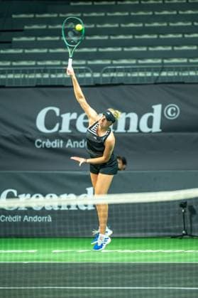 Andorra Open 2023 Clara Tauson of Denmark is playing against Victoria Jimenez Kasintseva of Andorra during the Round of 32 of the Creand Andorra Open Women s Tennis Association WTA, Tennis Damen 2023 tennis tournament at the Poliesportiu d Andorra in Andorra La Vella, Andorra, on November 29, 2023. Andorra  Copyright: xMartinxSilvaxCosentinox originalFilename:silvacosentino-claratau231129_npOcu.jpg