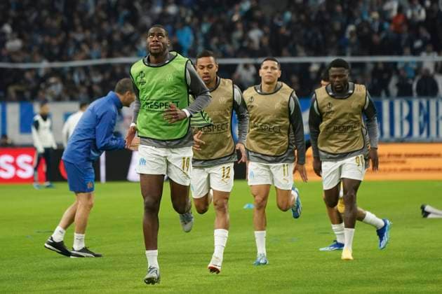 Geoffrey Kondogbia (Olympique de Marseille) FOOTBALL : Olympique de Marseille vs Ajax d™Amsterdam - Europa League - Phase de groupe - Marseille - 30 11 2023 NorbertScanella Panoramic 