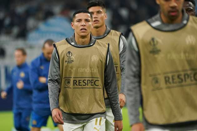 Amine Harit (Olympique de Marseille) FOOTBALL : Olympique de Marseille vs Ajax d™Amsterdam - Europa League - Phase de groupe - Marseille - 30 11 2023 NorbertScanella Panoramic 