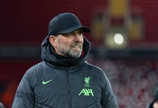 Football - UEFA Europa League - Group E - Liverpool FC v LASK LIVERPOOL, ENGLAND - Thursday, November 30, 2023: Liverpool s manager Jürgen Klopp during the UEFA Europa League Group E matchday 5 game between Liverpool FC and LASK at Anfield. (Photo by David Rawcliffe Propaganda) LIVERPOOL Anfield MERSEYSIDE ENGLAND  Copyright: xDavidxRawcliffex P2023-11-30-Liverpool_LASK-19