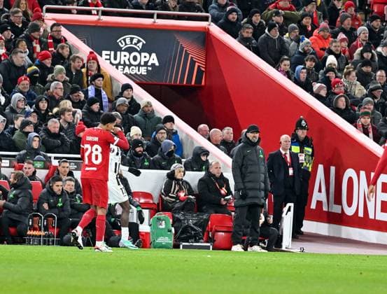 SOCCER - UEFA EL, Liverpool vs LASK LIVERPOOL,ENGLAND,30.NOV.23 - SOCCER - UEFA Europa League, group stage, Liverpool FC vs Linzer ASK. Image shows head coach Juergen Klopp (Liverpool).  GEPAxpictures xAvnixRetkoceri