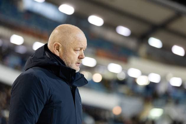 231130 Head coach Per Mathias Hogmo ahead of the UEFA Europa League football match between BK Häcken and Bayer Leverkusen on November 30, 2023 in Gothenburg Photo Michael Erichsen BILDBYRAN COP 89 MI0578 bayer leverkusen bbeng bk häcken football fotball fotboll fotboll soccer uefa europa league  Copyright: MICHAELxERICHSEN BB231130MI046