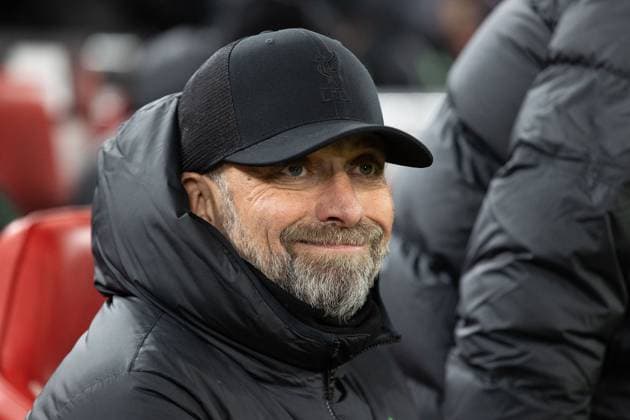 Liverpool v LASK Europa League 30 11 2023. Liverpool manager Jurgen Klopp during the Europa League match between Liverpool and LASK at Anfield, Liverpool, England on 30 November 2023. Editorial use only , Copyright: xIanxStephenx PSI-18490-0016