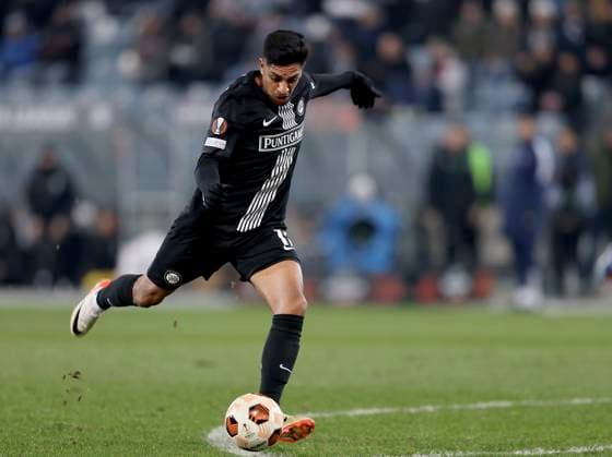 SOCCER - UEFA EL, Sturm vs Czestochowa GRAZ,AUSTRIA,30.NOV.23 - SOCCER - UEFA Europa League, group stage, SK Sturm Graz vs Rakow Czestochowa. Image shows Manprit Sarkaria (Sturm).  GEPAxpictures xHansxOberlaender