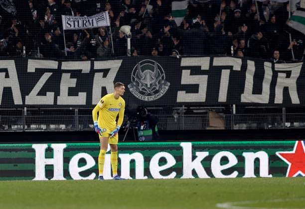 SOCCER - UEFA EL, Sturm vs Czestochowa GRAZ,AUSTRIA,30.NOV.23 - SOCCER - UEFA Europa League, group stage, SK Sturm Graz vs Rakow Czestochowa. Image shows Kjell Scherpen (Sturm).  GEPAxpictures xHansxOberlaender