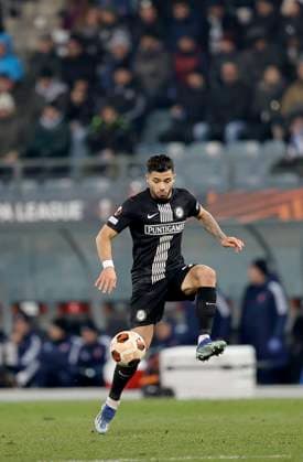 SOCCER - UEFA EL, Sturm vs Czestochowa GRAZ,AUSTRIA,30.NOV.23 - SOCCER - UEFA Europa League, group stage, SK Sturm Graz vs Rakow Czestochowa. Image shows Jusuf Gazibegovic (Sturm).  GEPAxpictures xHansxOberlaender