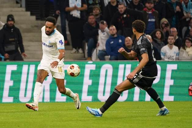 Pierre Emerick Aubameyang (Olympique de Marseille) FOOTBALL : Olympique de Marseille vs Ajax d™Amsterdam - Europa League - Phase de groupe - Marseille - 30 11 2023 NorbertScanella Panoramic 