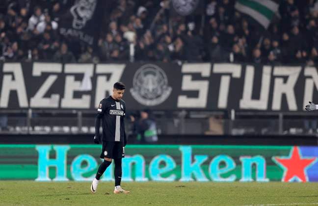 SOCCER - UEFA EL, Sturm vs Czestochowa GRAZ,AUSTRIA,30.NOV.23 - SOCCER - UEFA Europa League, group stage, SK Sturm Graz vs Rakow Czestochowa. Image shows Manprit Sarkaria (Sturm).  GEPAxpictures xHansxOberlaender