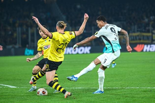 November 30, 2023, Athens, Lombardy, Greece: 9 JOoÆ’O PEDRO of Brighton & Hove Albion during the UEFA Europa League, Group B match between AEK FC and Brighton & Hove Albion at Opap Arena on November 30, 2023, in Athens, Greece. Athens Greece - ZUMAk160 20231130_zip_k160_029 Copyright: xStefanosxKyriazisx