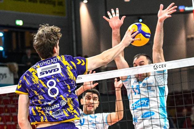 Volleyball, CEV Cup, SWD Powervolleys Düren - OK Strumica