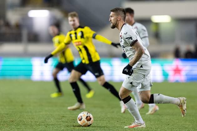 231130 Robert Andrich of Bayer Leverkusen during the UEFA Europa League football match between BK Häcken and Bayer Leverkusen on November 30, 2023 in Gothenburg Photo Michael Erichsen BILDBYRAN COP 89 MI0578 bayer leverkusen bbeng bk häcken football fotball fotboll fotboll soccer uefa europa league  Copyright: MICHAELxERICHSEN BB231130MI106