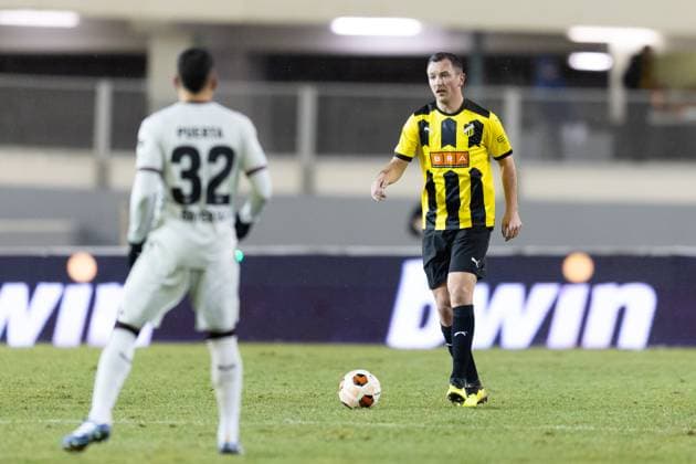 231130 Even Hovland of BK Häcken during the UEFA Europa League soccer match between BK Häcken and Bayer Leverkusen on November 30, 2023 in Gothenburg Photo Michael Erichsen BILDBYRAN COP 89 MI0578 bayer leverkusen bbeng bk häcken football fotball fotboll fotboll soccer uefa europa league  Copyright: MICHAELxERICHSEN BB231130MI107