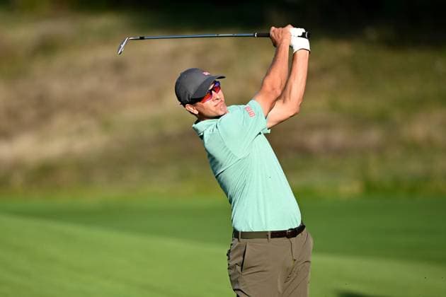 GOLF AUSTRALIAN OPEN, Adam Scott of Australia plays a shot on the 10th fairway during Round 2 of the Australian Open 2023 at the Lakes Golf Club in Sydney, Friday, December 1, 2023. ( NO ARCHIVING, EDITORIAL USE ONLY, NO USE IN BOOKS WITHOUT CONSENT SYDNEY NEW SOUTH WALES AUSTRALIA  Copyright: xDANxHIMBRECHTSx 20231201001872151610