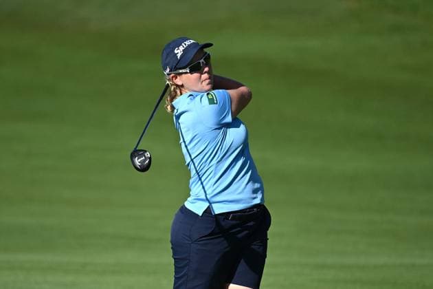 GOLF AUSTRALIAN OPEN, Ashleigh Buhai of South Africa plays a shot on the 12th fairway during Round 2 of the Women?s Australian Open 2023 at the Lakes Golf Club in Sydney, Friday, December 1, 2023. ( NO ARCHIVING, EDITORIAL USE ONLY, NO USE IN BOOKS WITHOUT CONSENT SYDNEY NEW SOUTH WALES AUSTRALIA  Copyright: xDANxHIMBRECHTSx 20231201001872152625