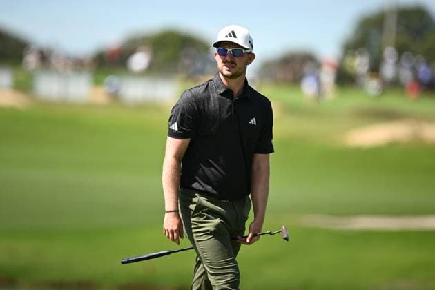 GOLF AUSTRALIAN OPEN, Connor Syme of Scotland looks on during Round 2 of the Australian Open 2023 at the Lakes Golf Club in Sydney, Friday, December 1, 2023. ( NO ARCHIVING, EDITORIAL USE ONLY, NO USE IN BOOKS WITHOUT CONSENT SYDNEY NEW SOUTH WALES AUSTRALIA  Copyright: xDANxHIMBRECHTSx 20231201001872155126