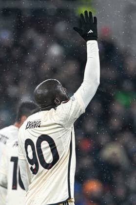 Geneve, Switzerland, 30.11.23: Romelu Lukaku (90 Roma) celebrates his goal during the Europa League group stage match between Servette FC and AS Roma at Stade de Geneve in Geneve, Switzerland Soccer (Cristiano Mazzi SPP) Copyright: xCristianoxMazzix xSPPx spp-en-CrMaSp-CM2_2170