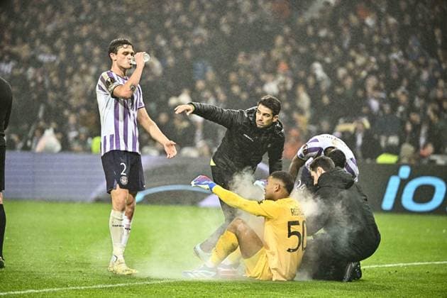 Guillaume Restes (tfc) FOOTBALL : Toulouse vs Union St Gilloise - Match 5 Phase de Groupe de la Ligue Europa - Toulouse - 30-11-2023 ThierryBreton Panoramic 