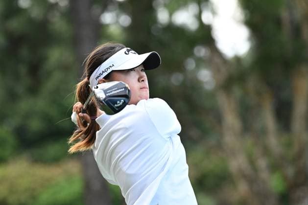 GOLF AUSTRALIAN OPEN, Rachel Lee tee?s off on the 14th during Round 2 of the Australian Open 2023 at the Australian Golf Club in Sydney, Friday, December 1, 2023. ( NO ARCHIVING, EDITORIAL USE ONLY, NO USE IN BOOKS WITHOUT CONSENT SYDNEY NEW SOUTH WALES AUSTRALIA  Copyright: xDANxHIMBRECHTSx 20231201001872224517