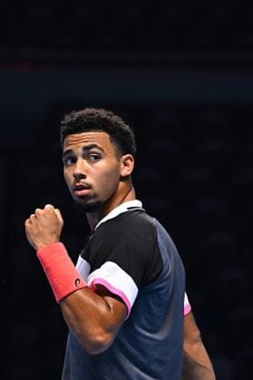 Tennis, Next Gen ATP Finals in Dschidda NextGen ATP, Tennis Herren Finals - Jeddah Arthur Fils (FRA) during his thirdround match at the 2023 NextGen ATP Finals in Jeddah, Saudi Arabia, on November 30, 2023. Photo by Corinne Dubreuil ABACAPRESS.COM Jeddah Saudi Arabia  Copyright: xDubreuilxCorinne ABACAx