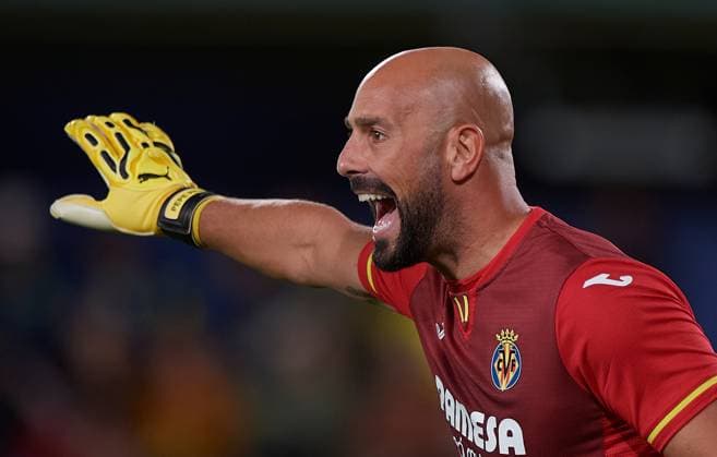 (231201) -- VILA-REAL, Dec. 1, 2023 -- Villarreal s Pepe Reina reacts during the UEFA Europa League group F match between Villarreal CF and Panathinaikos FC in Vila-Real, Spain, Nov. 30, 2023. (Photo by Xinhua) (SP)SPAIN-VILA-REAL-UEFA EUROPA LEAGUE-VILLARREAL CF VS PANATHINAIKOS FC PabloxMorano 