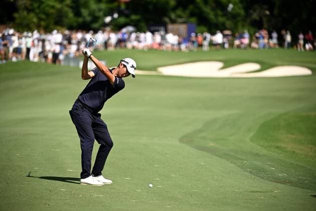 GOLF AUSTRALIAN OPEN, Rikuya Hoshino of Japan plays a shot from the 14th fairway during Round 2 of the Australian Open 2023 at the Australian Golf Club in Sydney, Friday, December 1, 2023. ( NO ARCHIVING, EDITORIAL USE ONLY, NO USE IN BOOKS WITHOUT CONSENT SYDNEY NEW SOUTH WALES AUSTRALIA  Copyright: xDANxHIMBRECHTSx 20231201001872266396