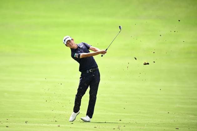GOLF AUSTRALIAN OPEN, Rikuya Hoshino of Japan plays a shot from the 12th fairway during Round 2 of the Australian Open 2023 at the Australian Golf Club in Sydney, Friday, December 1, 2023. ( NO ARCHIVING, EDITORIAL USE ONLY, NO USE IN BOOKS WITHOUT CONSENT SYDNEY NEW SOUTH WALES AUSTRALIA  Copyright: xDANxHIMBRECHTSx 20231201001872266559