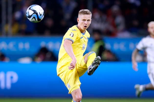 ZINCHENKO Oleksandr Team Ukraine UEFA Football EURO2024 Qualification Match Ukraine Italy 0 0 on 20 11 2023 in Leverkusen DFL REGULATIONS PROHIBIT ANY USE OF PHOTOGRAPHS as IMAGE SEQUENCES and or QUASI VIDEO Copyright: xLacixPerenyix