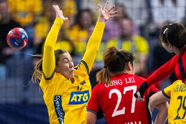 231201 Anna Lagerquist of Sweden during the IHF Women?s World Championship handball match between Sweden and China on December 1, 2023 in Gothenburg Photo Mathias Bergeld BILDBYRAN code MB MB0790 handball handboll handball bbeng vm handball vm handbolls vm ihf handball world championship world handball championship 2023 world championship 2023 sverige sweden china 3 dam women kvinner kina  Copyright: MATHIASxBERGELD BB231201MB255